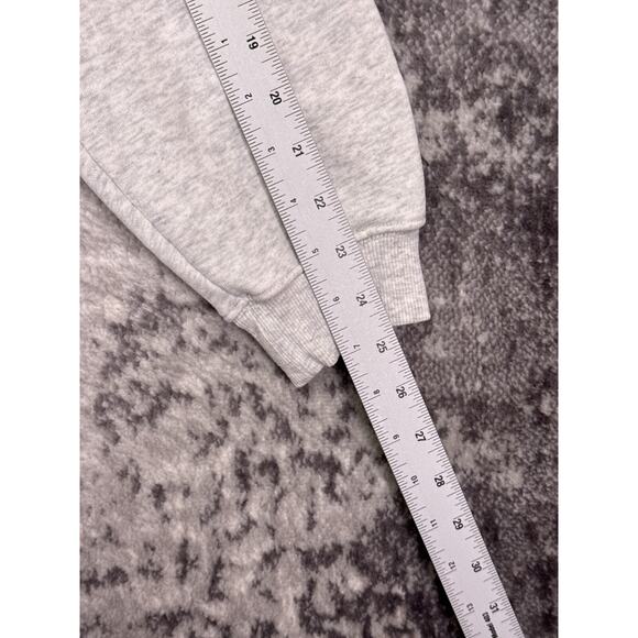 Anine Bing Harvey Sweatshirt Medium Womens Heather Gray Pullover Hoodie - Picture 5 of 9